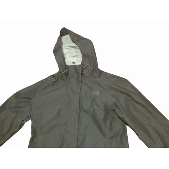 The North Face Stow Womens Size S/P Dark Gray Vented Rain Jacket - Picture 4 of 10